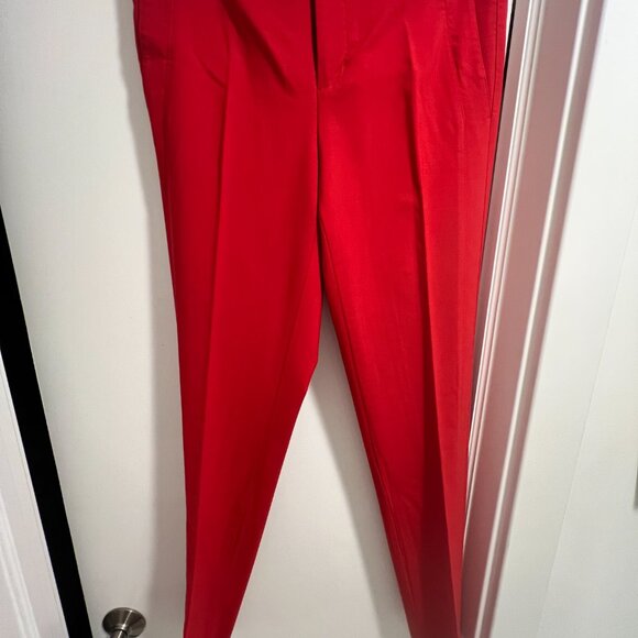 Vince Geranium Red Track Trouser SZ 6 - Picture 5 of 9